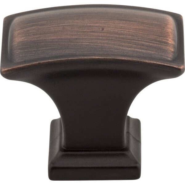 1-1/2 Overall Length Brushed Oil Rubbed Bronze Rectangle Annadale Cabinet Knob